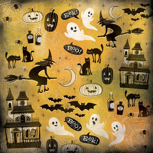 Karen Foster Design - Halloween Collection - 12 x 12 Paper - It Is Halloween