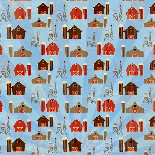 Karen Foster Design - 12 x 12 Paper - Barns