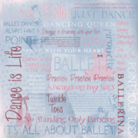 Karen Foster Design - 12 x 12 Paper - I Love Ballet Collage