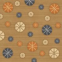 Karen Foster Design - 12 x 12 Paper - Basketball Pattern
