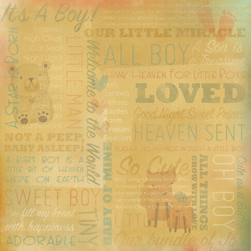 Karen Foster Design - 12 x 12 Paper - It's A Boy Collage