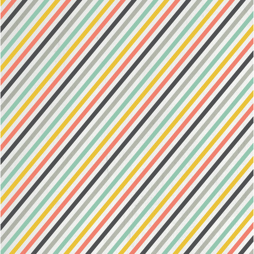 Karen Foster Design - Travel Collection - 12 x 12 Paper - Travel Stripe