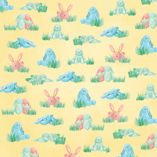 Karen Foster Design - Easter Collection - 12 x 12 Paper - Stuffed Bunnies