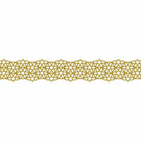 Karen Foster Design - Pavilio Lace Tape - Star - Gold - 47 mm