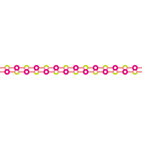 Karen Foster Design - Pavilio Lace Tape - Mini - Button - Pink