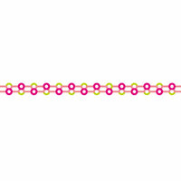 Karen Foster Design - Pavilio Lace Tape - Mini - Button - Pink