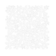 KI Memories - Lace Cardstock - Bouquet - White, CLEARANCE