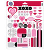 KI Memories - Kiss Me Collection - Cardstock Stickers - Kiss Me Fresh Accents, CLEARANCE