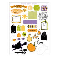 KI Memories - Haunted Set Collection - Chipboard Shapes - Haunted, CLEARANCE