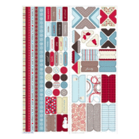 KI Memories - Holiday Collection - Alpine Set - Winter - Cardstock Essentials Stickers, CLEARANCE