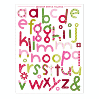 KI Memories - Holiday Collection - Joyful Set - Christmas - Hip Chip - Chipboard Alphabet, CLEARANCE