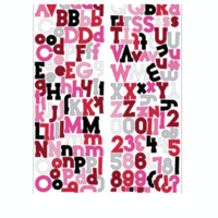KI Memories - Wild Things Valentine's Collection - Cookie Cutter Letter Stickers, CLEARANCE