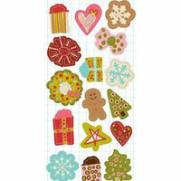 KI Memories - Love Elsie - Noel Christmas Collection - Chipboard Accents - Chip Buttons - Noel Shapes