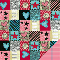 KI Memories - Love Elsie - Roxie Collection - Double Sided Paper - Roxie Quilt, BRAND NEW