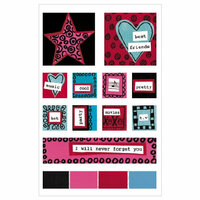KI Memories - Love Elsie - Roxie Collection - Gel Stickers - Roxie Square Gels