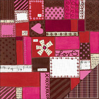 KI Memories - Love Elsie - Betty Collection - Double Sided Paper - Betty Patchwork, CLEARANCE