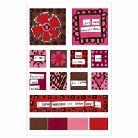 KI Memories - Love Elsie - Betty Collection - Gel Stickers - Betty Square Gels, CLEARANCE