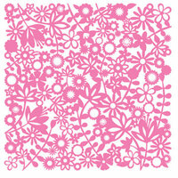 KI Memories - Pop Culture Collection - Lace Cardstock - Flower Child - Pinata - Pink
