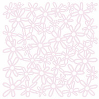 KI Memories - Glitter Lace Cardstock - Bouquet Soft