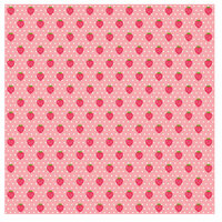 KI Memories - Juicy Summer Collection - 12 x 12 Shimmer Paper - Strawberry Fields