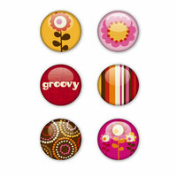 KI Memories - Groovy Collection - Metal Stickers - Badges