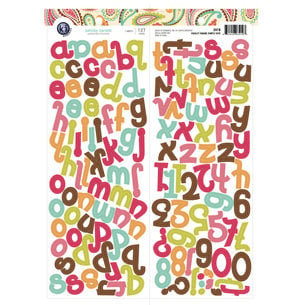 KI Memories - Paisley Parade Collection - Alphabet Cardstock Stickers - Simply Cute