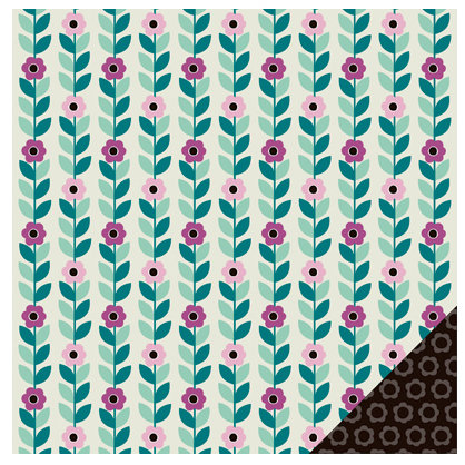 KI Memories - Posh Collection - 12 x 12 Double Sided Paper - Vineyard