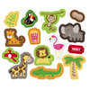 KI Memories - Wild Life Collection - 3 Dimensional Stickers with Glitter and Gem Accents - Pop Art