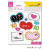 KI Memories - Hot Date Collection - Puffies - 3 Dimensional Fabric Stickers - Date Night