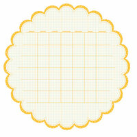 KI Memories - Sew Cute Calendars Collection - 12 x 12 Double Sided Die Cut Paper - Daisy