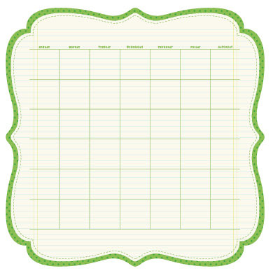 KI Memories - Sew Cute Calendars Collection - 12 x 12 Double Sided Die Cut Paper - Leafy