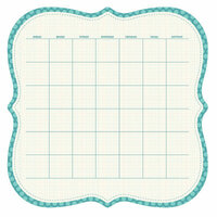 KI Memories - Sew Cute Calendars Collection - 12 x 12 Double Sided Die Cut Paper - Lagoon