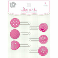 KI Memories - Clip Art - Button Adorned Paper Clips - Stiletto