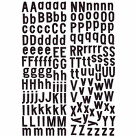 KI Memories - Sticklers - Alphabet Glitter Stickers - Classic - Black