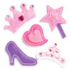 KI Memories - Puffies Collection - 3 Dimensional Fabric Stickers with Gem Accents - Princess
