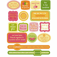 KI Memories - Juicy Summer Collection - 3 Dimensional Stickers - Pop Art Accents - Quotes, CLEARANCE