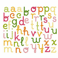 KI Memories - Juicy Summer Collection - Alphabet Chipboard Stickers - Summer