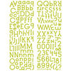 KI Memories - Embellishment Boutique - Alphabet Glitter Stickers - Cookie Cutter - Lime, CLEARANCE