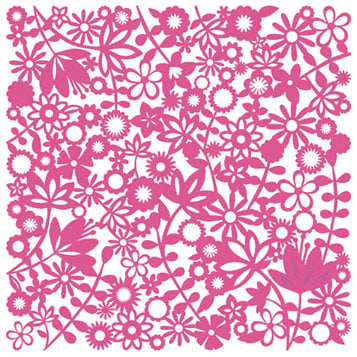 KI Memories - Glitter Lace Cardstock - Flower Child Pinata, CLEARANCE