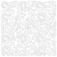 KI Memories - Glitter Lace Cardstock - Twirl White, BRAND NEW