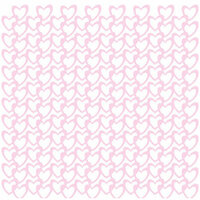 KI Memories - Glitter Lace Cardstock - Hearts Cotton Candy, CLEARANCE