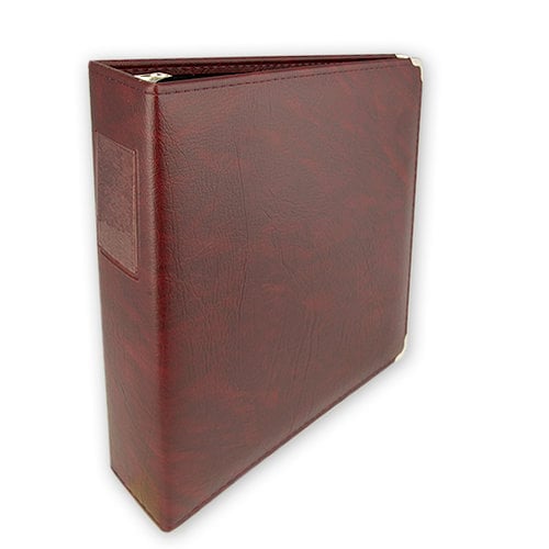 Classic 3 Ring Memory Album - 12 x 12 - Burgundy Diablo