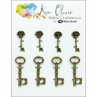 Ken Oliver - Metal Charms - Vintage Mini Keys