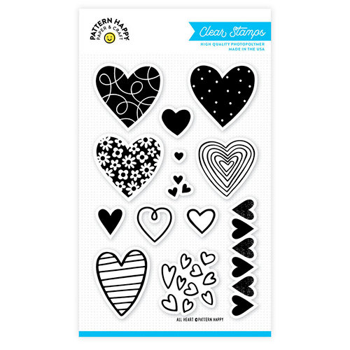 Pattern Happy - Clear Acrylic Stamps - All Heart