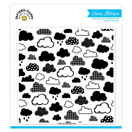 Pattern Happy - Clear Acrylic Stamps - Cloudy Day Pattern