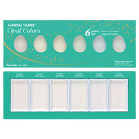 Kuretake - Gansai Tambi - Opal Colors - 6 Color Set