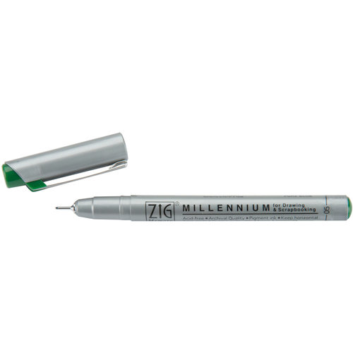Kuretake - ZIG - Memory System - Millennium Pen - Pure Green - .45mm