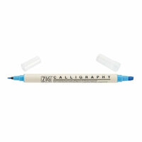 Kuretake - ZIG - Memory System - Dual Tip Calligraphy Marker - Baby Blue