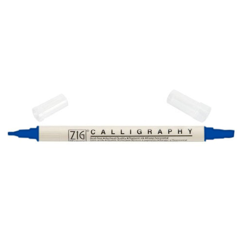 Kuretake - ZIG - Memory System - Dual Tip Calligraphy Marker - Navy