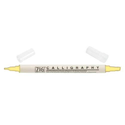 Kuretake - ZIG - Memory System - Dual Tip Calligraphy Marker - Butter